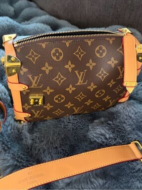 2 DAY SPECIAL Trunk Style Monogram Bag with Multiple Straps